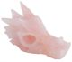 Crâne de dragon en Quartz de Rose XL (L100mm x 60mm x 50mm) 