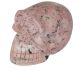 Skull from Mangano calcite or Pink Opal. found & carved in the Andes Mountains in Peru