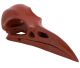Rode Jaspis vogel- en/of raven schedel (ongeveer L120 x B45 xH40 mm) 