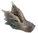 Dragon Skull in amethystgeode (H50x110x55 mm)