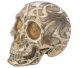 Skull in silvered bronze masterpiece. Worldwide, only 6 units made which are all different.