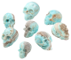 Skull of Caribbean blue Calcite 50-80mm from Pakistan.