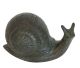 Escargot en coquille d'escargot fabriqué à Vancouver au Canada en bronze de qualité.