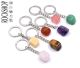 Tumbled stone key rings in various types of stone.