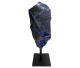 Sodalite from the “Rockshop” fistsize series on black stand.