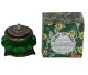 Green box with GREEN candle holder and natural fragrance candle (BEST SELLER)