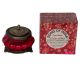Geurkaars & ROOD of ROZE handgemaakte kandelaar in GRATIS rood of roze geschenkdoosje