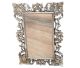 Spiegel  van kwaliteits hout groot & zilver (100x70 cm)