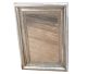 Mirroir rectangle en bois tropique & argent (69 x 99 cm)