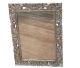Spiegel van tropisch hout groot & zilver (60x80 cm)