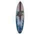 Surfboard made of wood and boat varnish made in the village of Mas located in Bali.