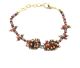 Bracelet with faceted stones and 
