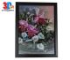 3D (three-dimensional) painting with a lot of depth in XL format with flowers