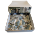 Sales box with 6-7 kilos of commercial Coelestien “Celestite” groupings from Madagascar, at a competitive price!