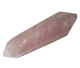 Extrémités doubles en quartz rose poli (0,1-0,4 kg chacune) de Madagascar.