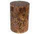 Wooden side table made of real pieces of teak.