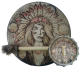 Hand drum model WOMAN with unique Tree-of-Life handle including stick (various motifs)