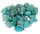 Turquoise (treated) drilled pendants from Tibet (Super ratio quality and price)