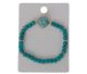 Turquoise bracelet with beautiful aura pendant as a beautiful eye-catcher on this piece of jewelry.