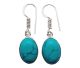 Turquoise “silver” free-form earrings in well-set craftsmanship (The shape varies per set of earrings, supplied as an assortment)