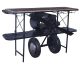 Metal plane as a bar table (Also nice for presentations). Made in India. 168x53x96cm