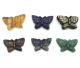 Butterflies in various gemstones hand-engraved (40-45mm)