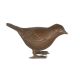 Bronzen vogeltje van gegoten brons.
