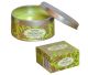 Goloka soy candle Cittronella in travel tin with a burning time of 8 hours.