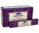 Satya Sunrise uit de wereldberoemde Oriental en Oriental II serie, verpakt in een 12 pack met 15 pakjes van 15 gram.