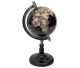150 mm Onyx-Edelstein Globus mit nicht weniger als 45 anderen Edelsteinen (Höhe 320 mm) (Silverfuss)