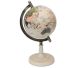 220 mm (M.O.P ofwel Mother of Pearl) parelmoer wereldbol (Hoogte 420mm)zilverkleurige stand