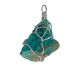 Chrysocolla pendant from Peru in silver (