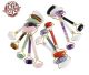 Massage rollers for whole body treatment, including Carnelian, Jade, Tijgeroo, Lapis and O