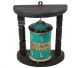 Prayer Wheel with Turquoise (about 19x17 cm)