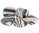 Zebra Calciet trommelstenen afkomstig uit Nuevo Leon gelegen in Mexico.