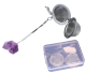 Filter to make tea. Good quality stainless steel strainer with a beautiful Amethyst cluster.