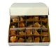 Raw salt in orange color 3-5 centimeters in collection/sales box 20x20x9cm