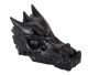Crâne de dragon d'obsidienne noire 2021 de Nueveo Leon / Mexique.