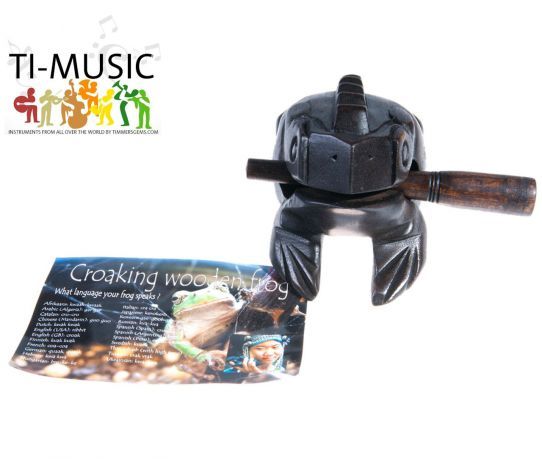 Unique Thailand 2 inch Hand Carved Wooden Frog Musical Instrument Tone Block Green type4 