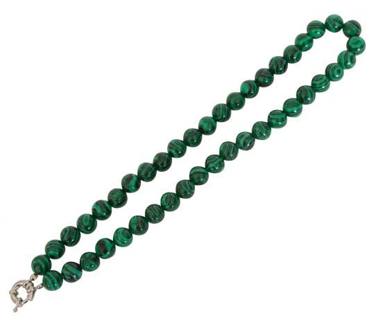 Buy High Quality Natural Malachite Necklace,10 Mm Sing Strand Green Bead  Necklace, Real Mineral Malachite Necklace, Statement Necklace Online in  India - Etsy