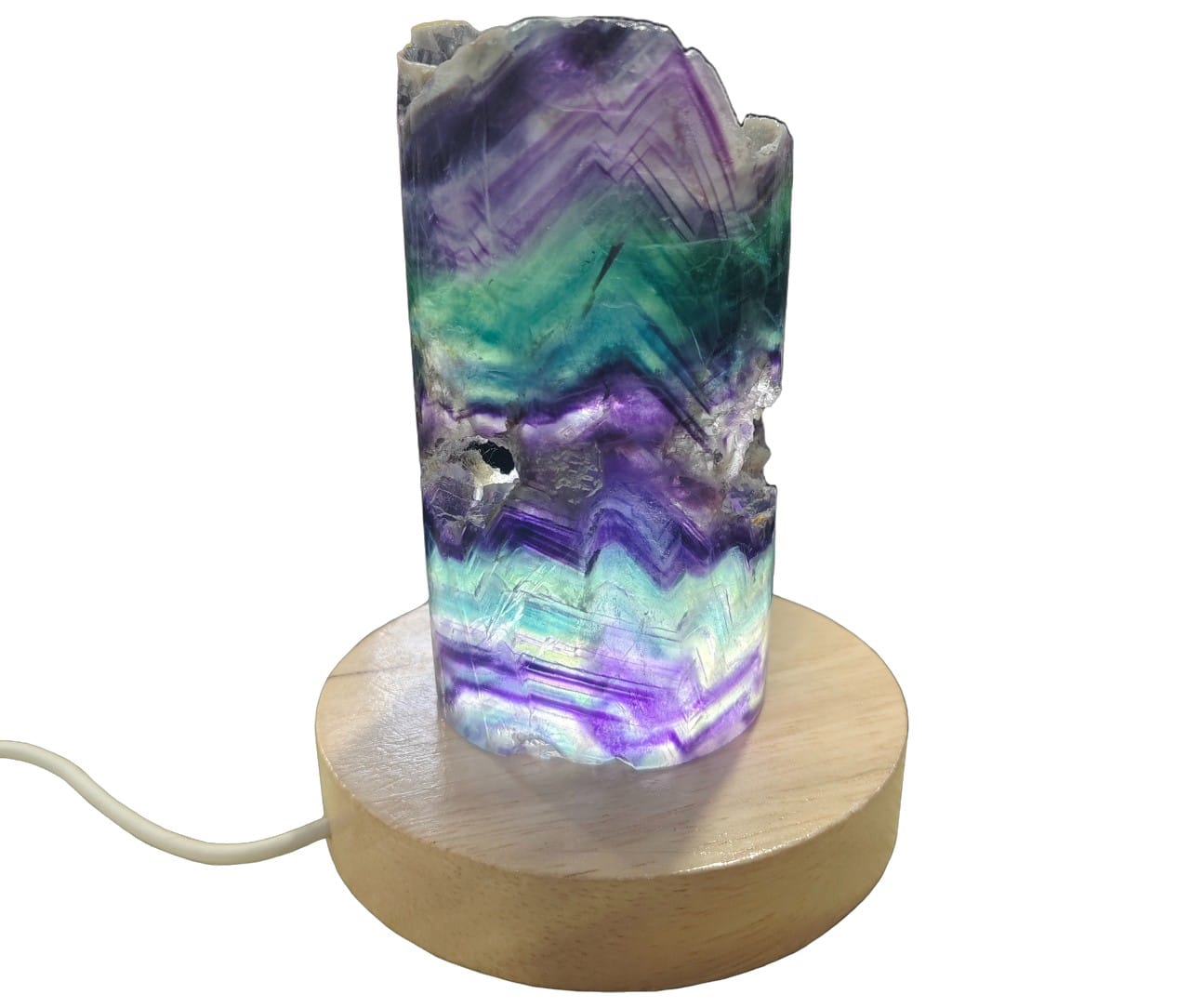 Nachtlamp fluoriet regenboog