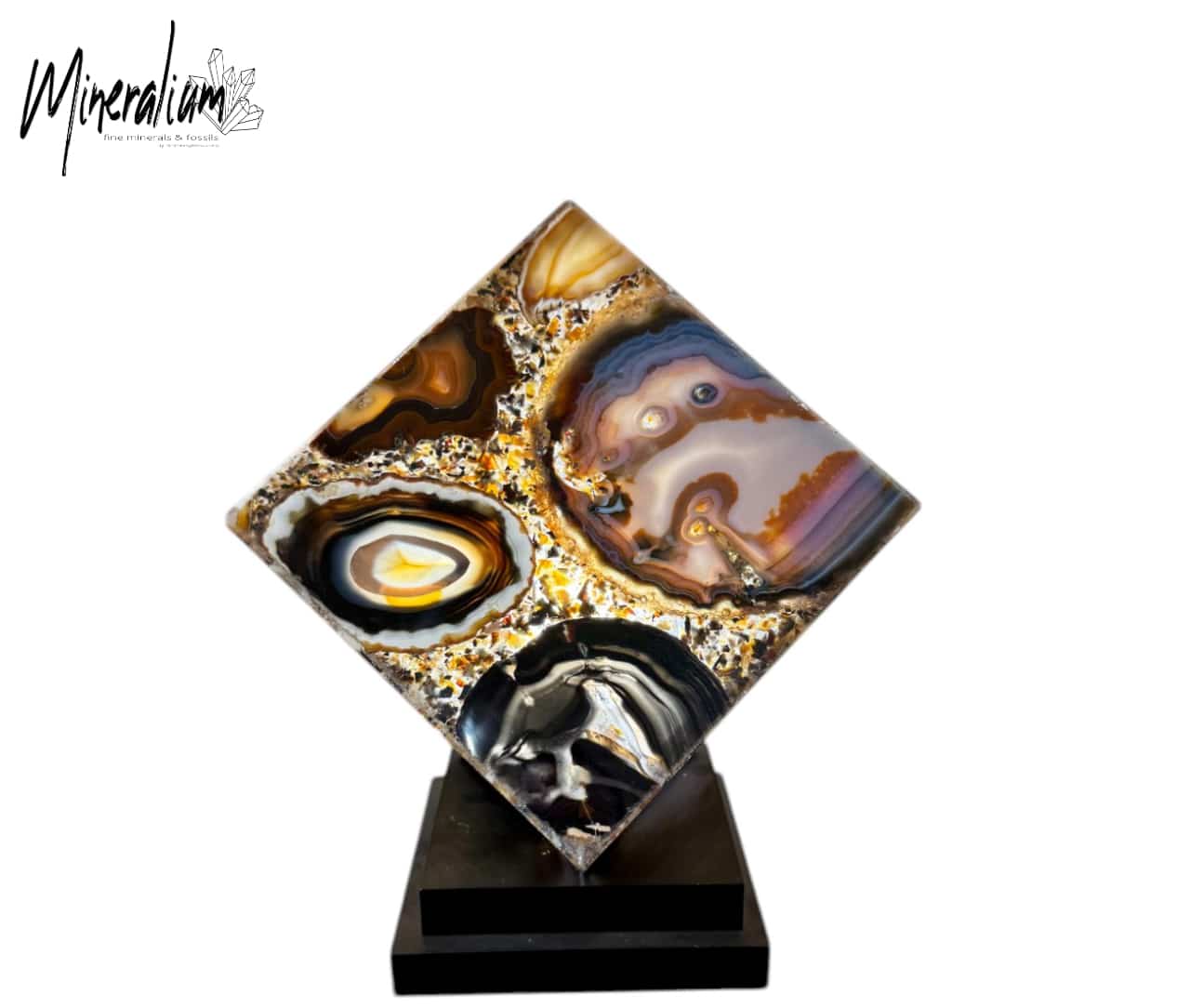 Agaat cube 20x20 stand