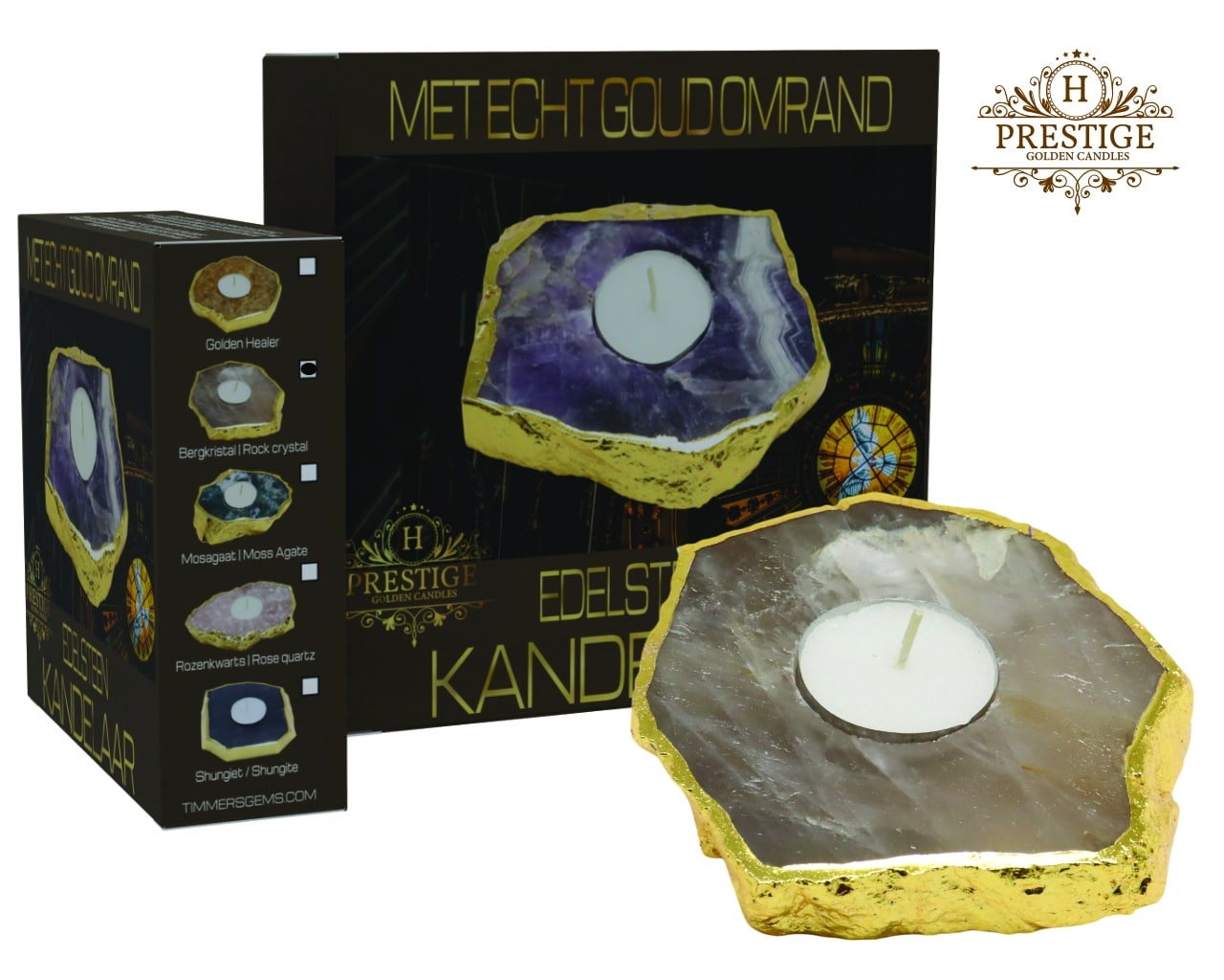 Waxine goudkleurig Bergkristal