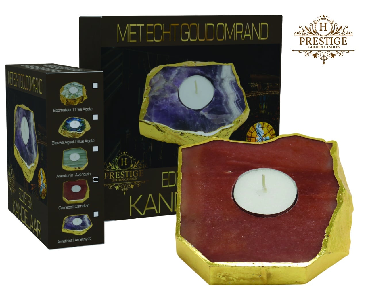 Waxine goudkleurig Carneool