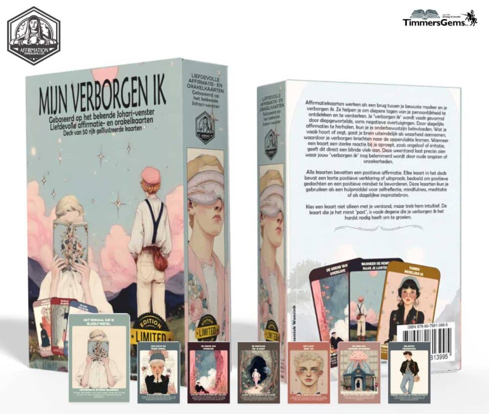 Limited edition Mijn verborgen ik, orakel- en affirmatiekaarten, deck met 50 kaarten.
