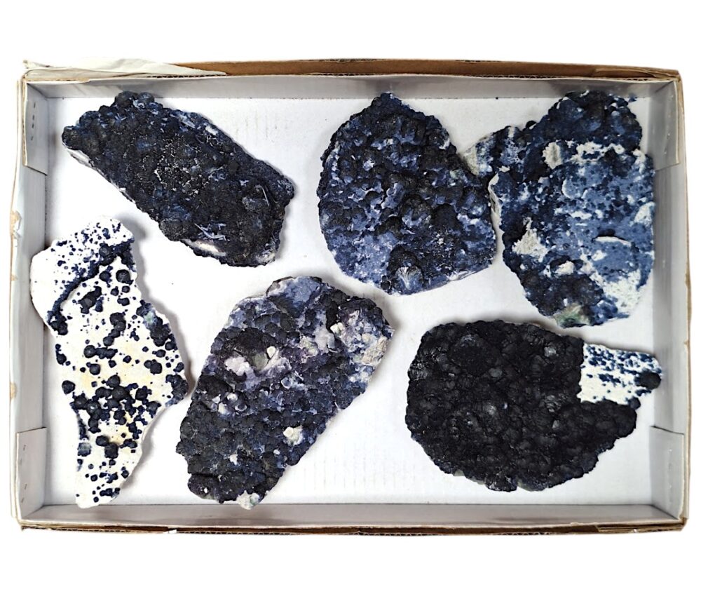 Fluorit „Blue John“ aus Jiangxi, China. (Preis pro Stück, nicht pro Schachtel)