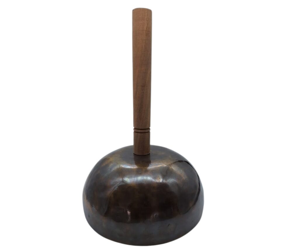 Tadobathi Singing Bowl on Wooden Handle – An Exclusive Innovation from Patan.