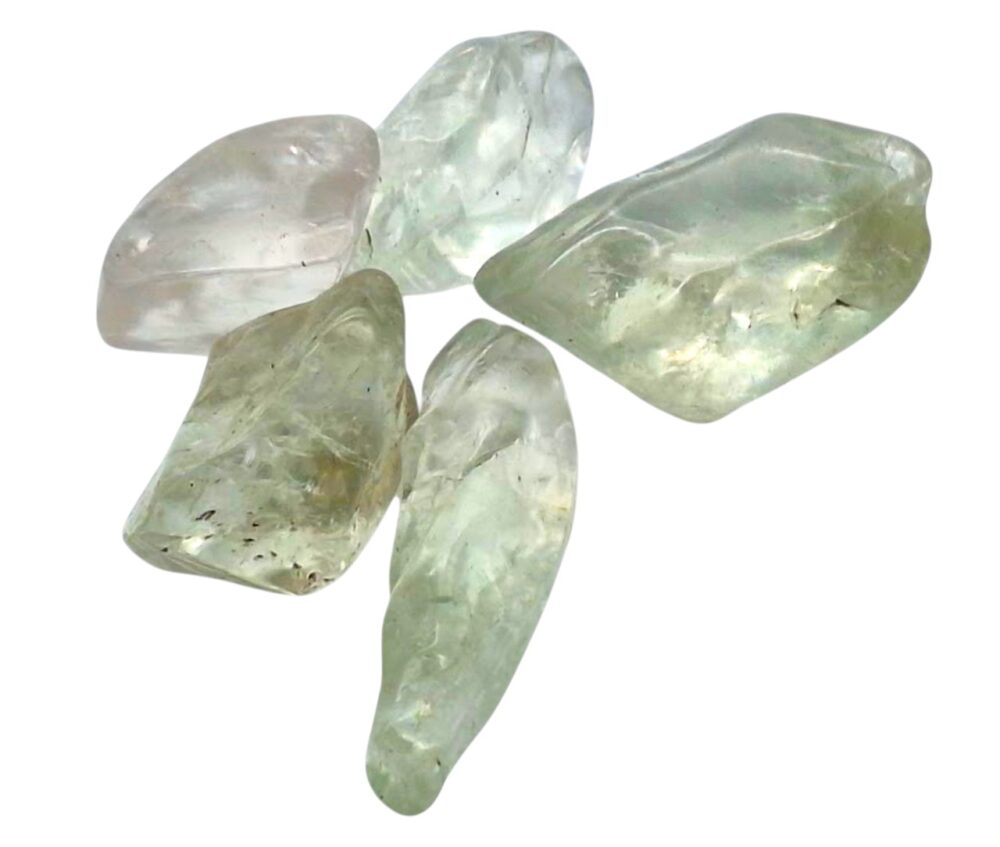 Tumbled Prasiolite (Green Amethyst / Amegreen) from Brazil,