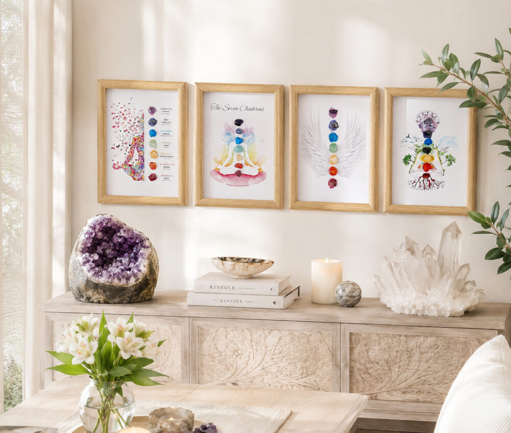 Chakra-Tabletts mit echten Edelsteinen – 4 Modelle.