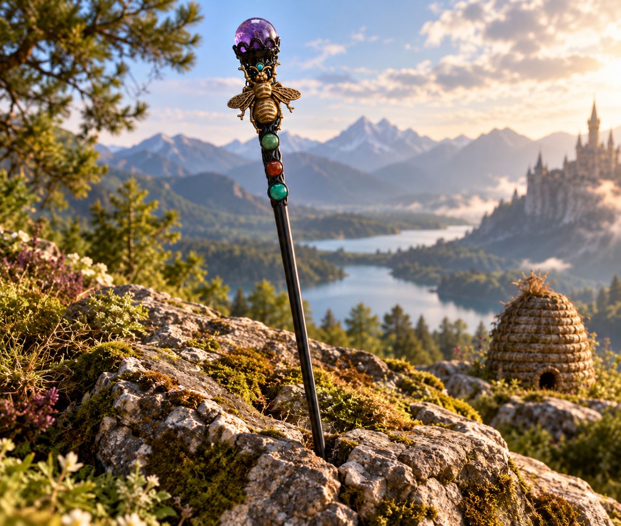30cm Bee wand 0071 timmersgems 11-10-2026